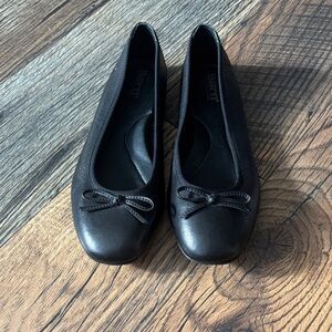 Born Black Ballet Flat Shoe Slipper Loafer Genuine Leather Women’s Size 8.5